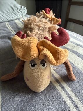 RARE Bark Box Fred the Reindeer Grinch Dog Toy Spiky Ball